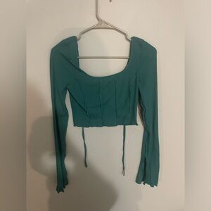 Green croptop